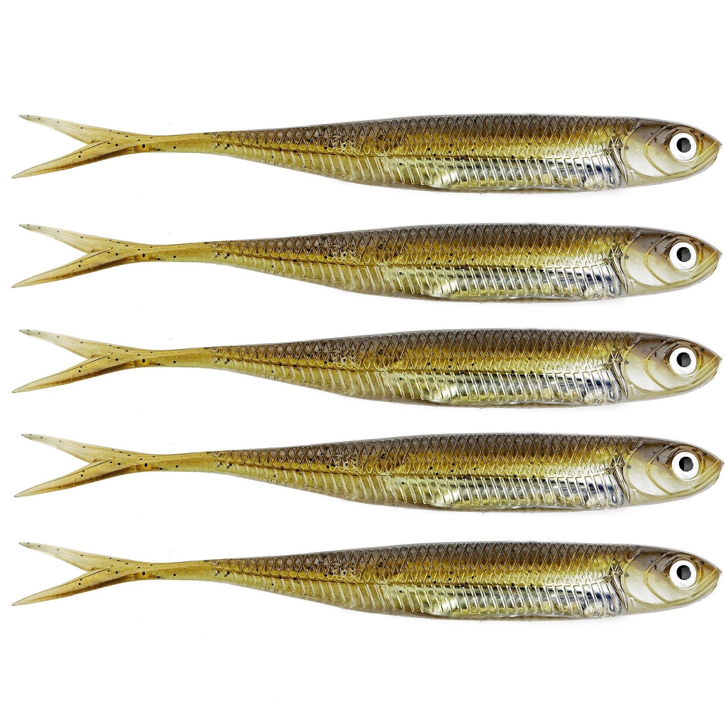 THKFISH 5pcs/6pcs  Lures 100mm 75mm Soft Silicone  3.9g Soft Lure For Bass, Trout, Walleye, Pike Fishing