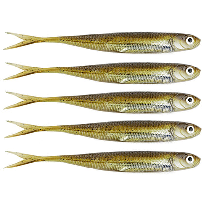 THKFISH 5pcs/6pcs  Lures 100mm 75mm Soft Silicone  3.9g Soft Lure For Bass, Trout, Walleye, Pike Fishing