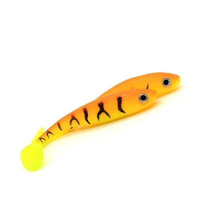 5pcs/lot Soft Bait, 3D eyes Paddle-tail 70mm 2.1g -ALL PREDATORS