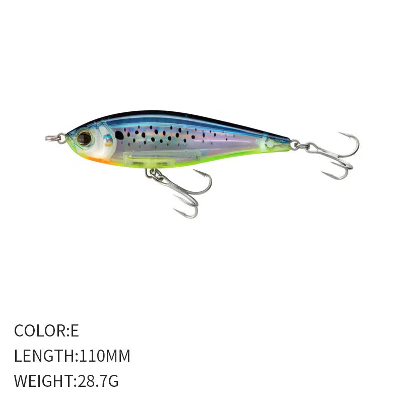 110mm 28.7g Pencil Fishing Lures Sinking Inshore Twitch Bait-Trout, Bass,Pike