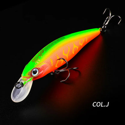 BEARKING New Arrival 80mm 10g Minnow Jerking Bait For Fishing Bass, Pike, Trout, Walleye, and ALL Predators