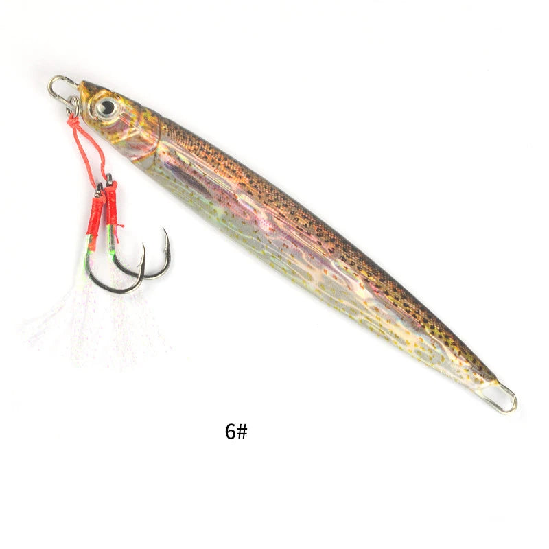 3D Metal Jigs- 60g 80g 100g 120g 150g 200g / Iron /ROCKFISH, SNAPPER, HALIBUT, LING, COWCOD, TUNA, YELLOWTAIL & OTHER DEEP OCEAN SPECIES