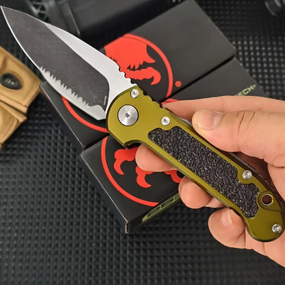 LUDT Gen III Quick-Open Pocket Folding Knife, Outdoor Camping Knife- Multi-Purpose EDC Tool for Survival, Fishing- Everyday Carry