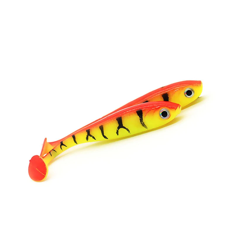 5pcs/lot Soft Bait, 3D eyes Paddle-tail 70mm 2.1g -ALL PREDATORS