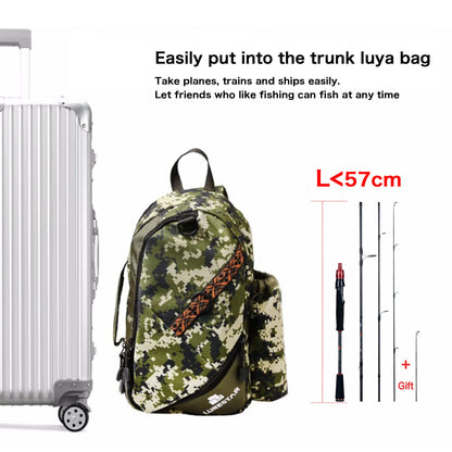 BIUTIFU Carbon Fishing Rod for Travelers - Fuji Lure  Casting Rod 1.8-3.0m 5-42g , Baitcasting