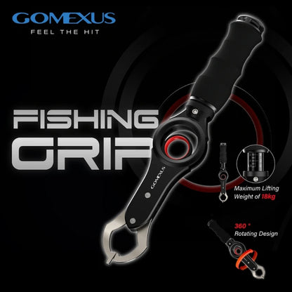 Gomexus Fish Lip Gripper with Scale, Max 40lbs , for Safe Handling Fish
