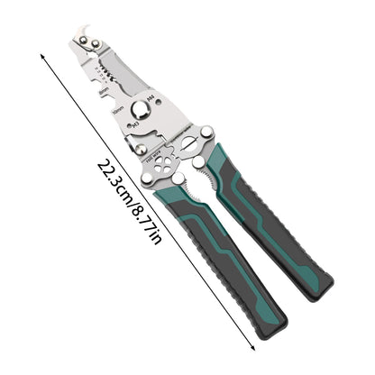 Multifunctional Foldable Wire Stripper, High-Hardness Cutting Edges, Crimper Cable, Cutter Plier