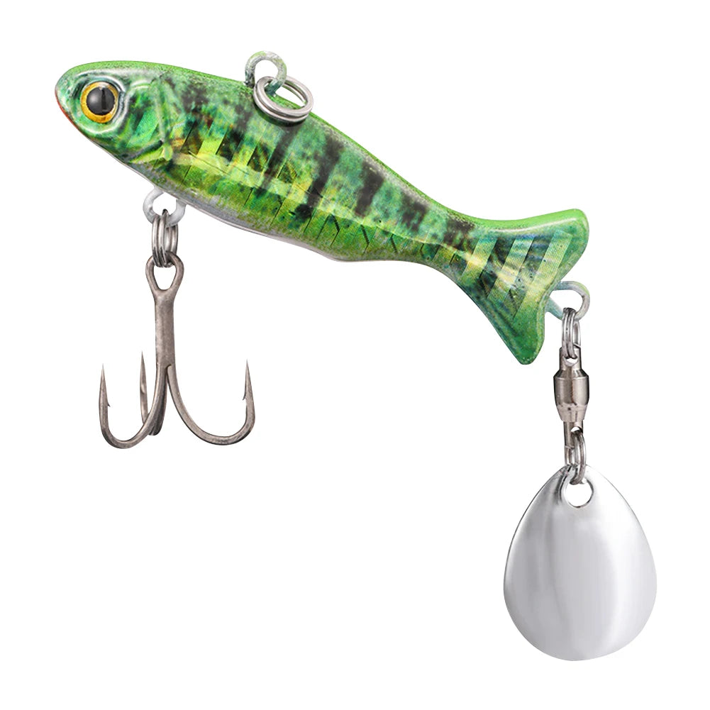 Metal Vib Fishing Lure 23g, Treble Hooks- Bass, Pike, and ALL PREDATORS