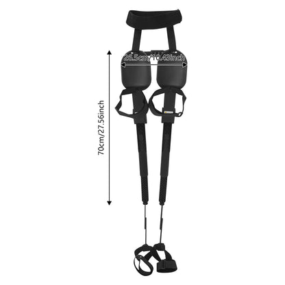 Wearable Chair, Ergonomics Seat, Outdoor Fishing Stool, Adjustable Exoskeleton Chair/ Invisible Seat for 4.59-6.89ft