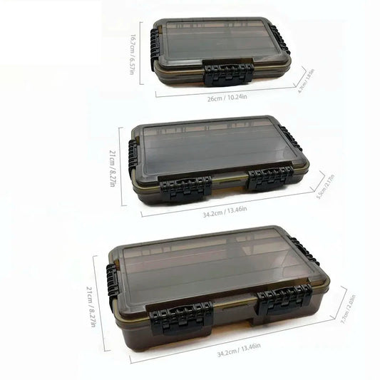 Large-Capacity Waterproof Tackle Box / Multiple Compartments