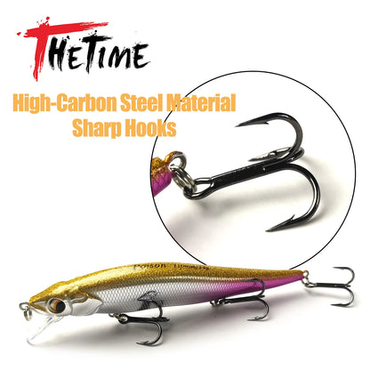 Thetime PS110F 14g Slow Rising, Floating Minnow-Jerkbait- For Pike And Perch-- Works for ALL PREDATORS