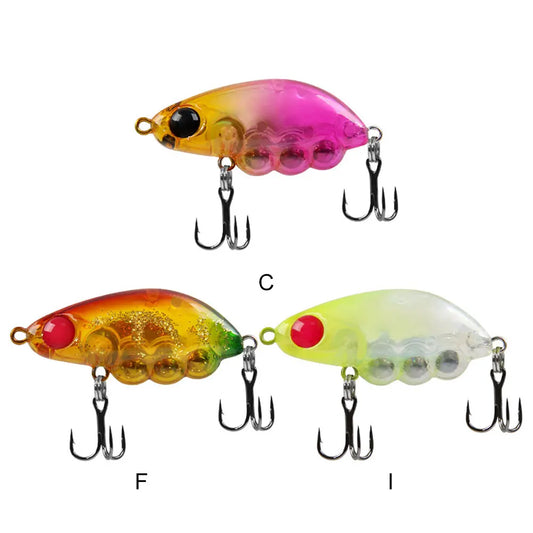 3.9g/35mm Mini Hard Bait Fixed Weight Steel Ball Trout Lure, for Perch, Trout, Bass