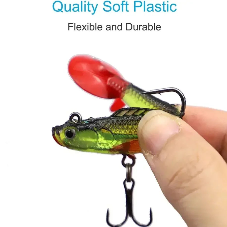 6PCS  Soft Silicone Bait For Sea Bass, Pike ,Carp- Swimbait2027