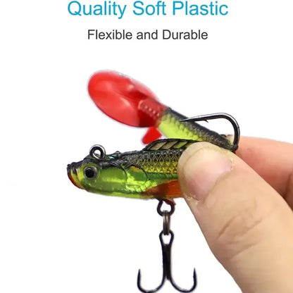 6PCS  Soft Silicone Bait For Sea Bass, Pike ,Carp- Swimbait2027