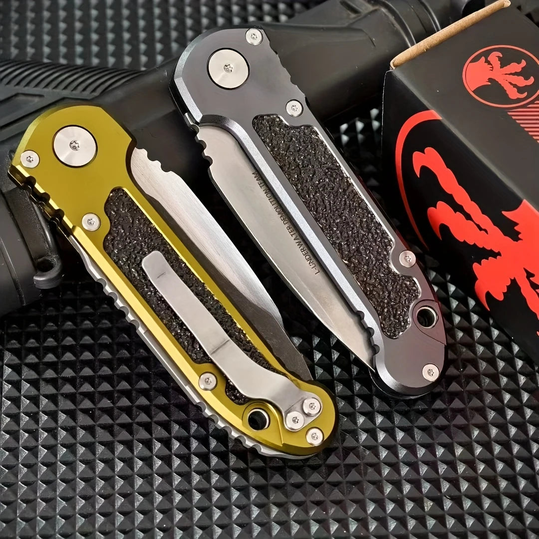 LUDT Gen III Quick-Open Pocket Folding Knife, Outdoor Camping Knife- Multi-Purpose EDC Tool for Survival, Fishing- Everyday Carry