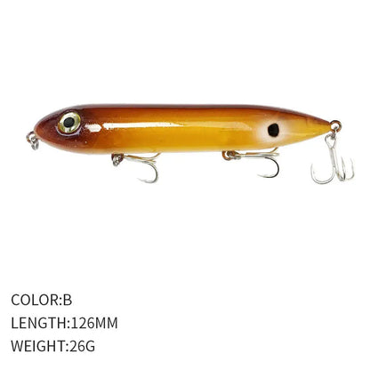 126MM 26G Pencil Fishing Lures Floating  Top Water Artificial Bait 126F Walk The Dog!