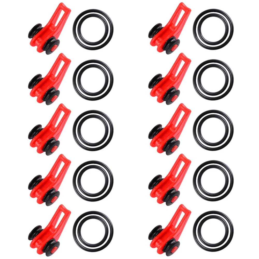 10/20/30pcs Plastic Fishing Hook Secure Keeper, Holder  -Safe Keeping For Fishing Rod
