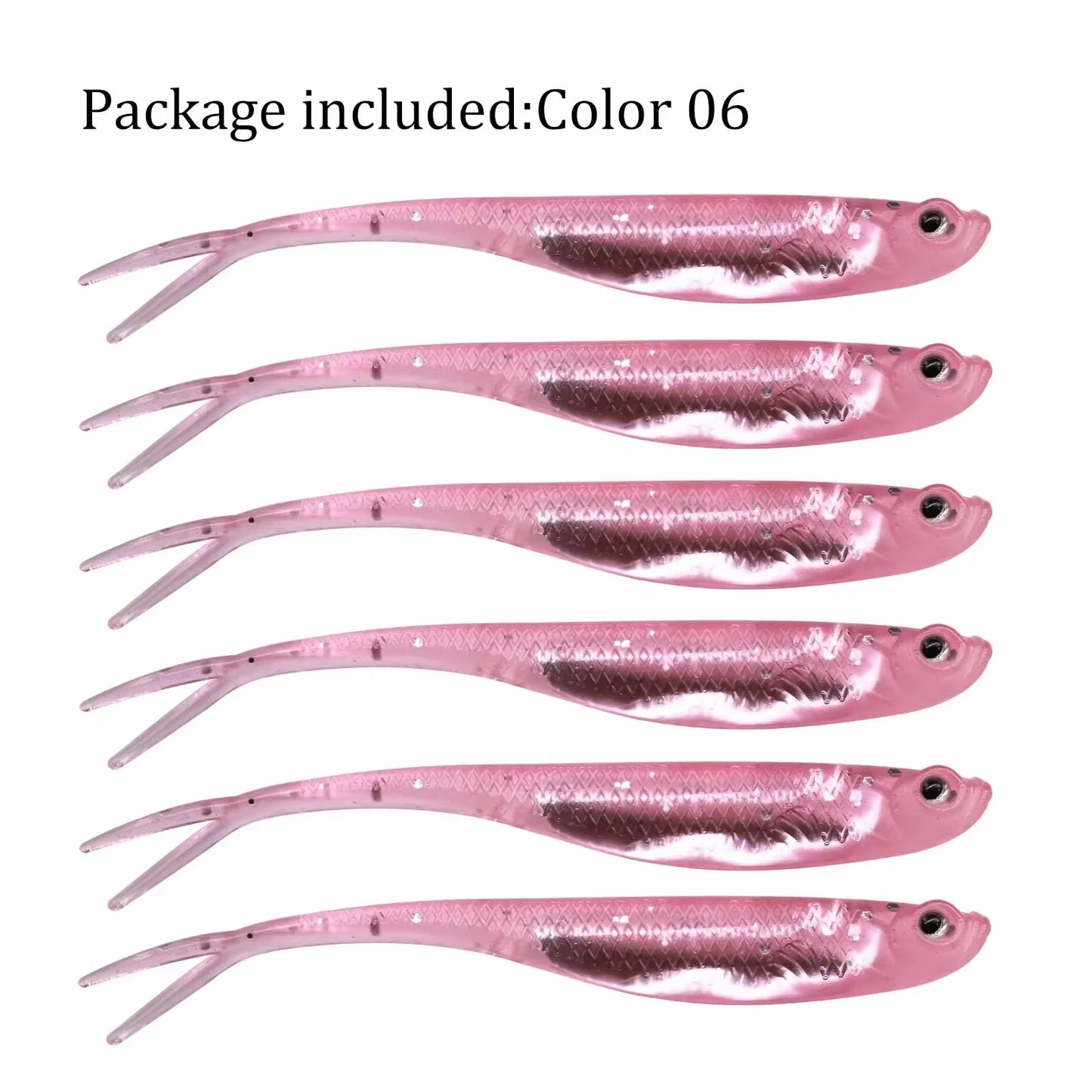 10pcs/12pcs Soft Jerk Baits- 7.5cm 10cm Silicone , For Perch, Bass, Walleye, Pike, Trout Fishing