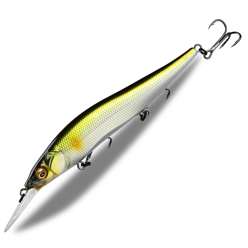 ASINIA Professional  110mm 14g Dives 1.8m/ SP Fishing Lures 
JERKBAIT FOR BASS, PIKE, WALLEYE, TROUT/SALMON, PERCH, CRAPPIE