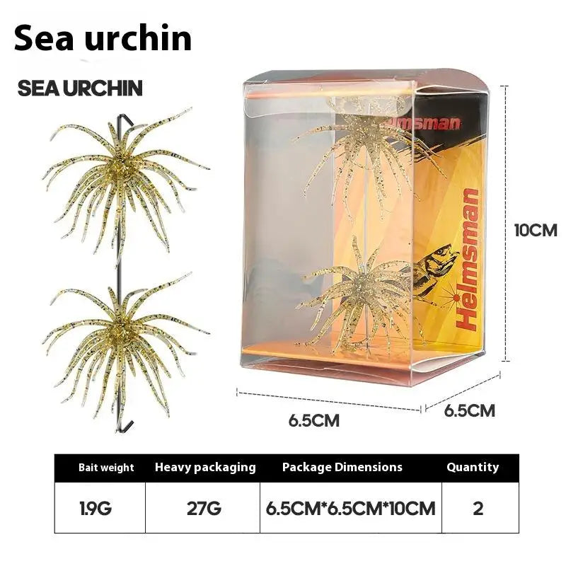 1/2Pcs Simulated Sea Urchin Lures- Soft Silicone- For Bream, Pike, Sea Bass, Tilapia- Gears TPR Fishing Lure
THIS IS THE HOT NEW BASS BAIT!