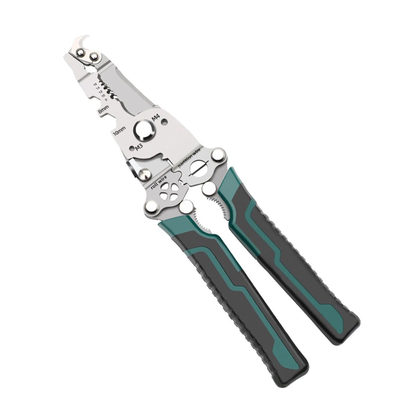 Multifunctional Foldable Wire Stripper, High-Hardness Cutting Edges, Crimper Cable, Cutter Plier