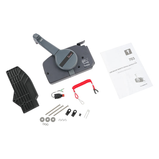 Outboard Remote Control Box Side Mount Outboard Motor Easy Operation Safety Guard For Small Fishing Boats Recreational