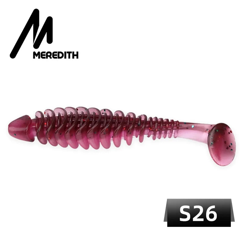 MEREDITH Soft baits 65mm 80mm Silicone Paddle-tail-minnow ALL SPECIES