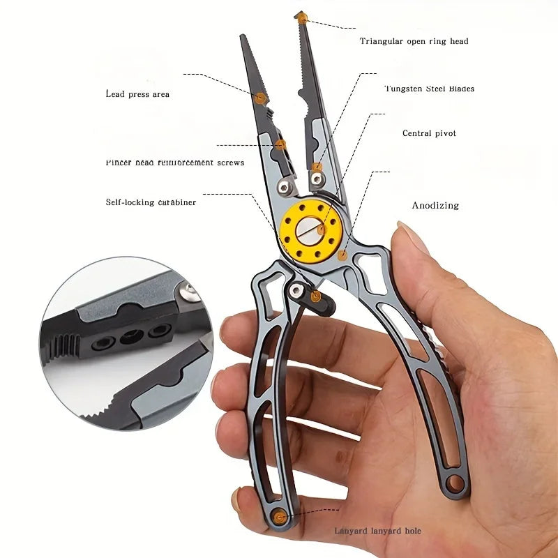 Aviation Aluminum Wire Pliers, Multi-functional Fishing Pliers , and Line Cutting Pliers
