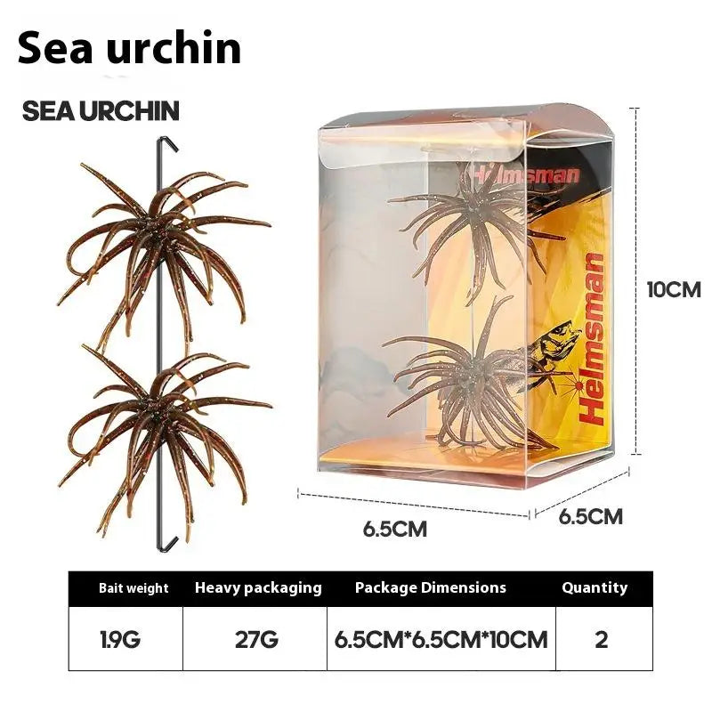 1/2Pcs Simulated Sea Urchin Lures- Soft Silicone- For Bream, Pike, Sea Bass, Tilapia- Gears TPR Fishing Lure
THIS IS THE HOT NEW BASS BAIT!