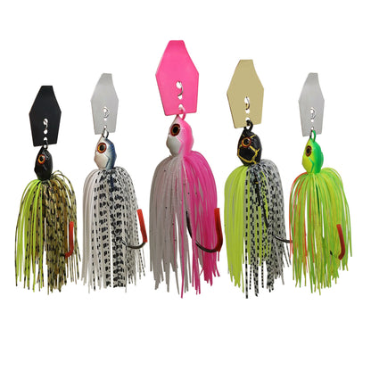 Mycena Chatter Bait 7G/9G/11G/14G/21G BLADED JIG--for BASS, WALLEYE, TROUT, PIKE - PREDATORS