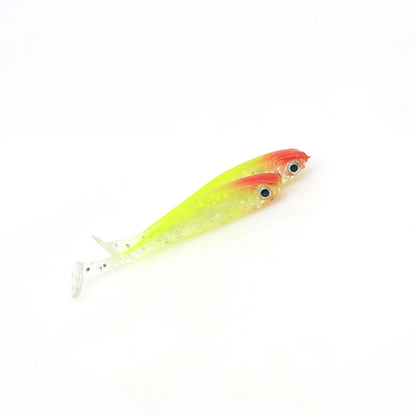 5pcs/lot Soft Bait, 3D eyes Paddle-tail 70mm 2.1g -ALL PREDATORS