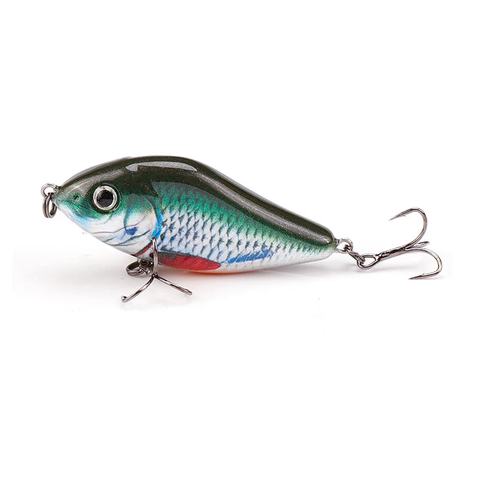 GOBASS Sinking Jerkbait- VIB Lure 60mm 13g Rattlin' Lipless Crankbait/ for BASS, PIKE, WALLEYE, TROUT, SALMON- INSHORE GAMEFISH