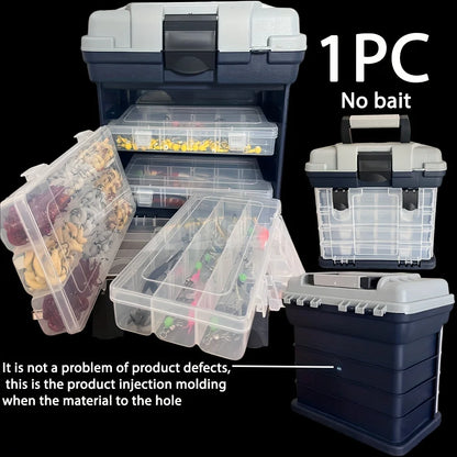 4 LAYER TACKLE BOX - INDIVIDUAL BOX EACH LAYER FOR LOTS OF STORAGE - KEEP IT ORGANISED