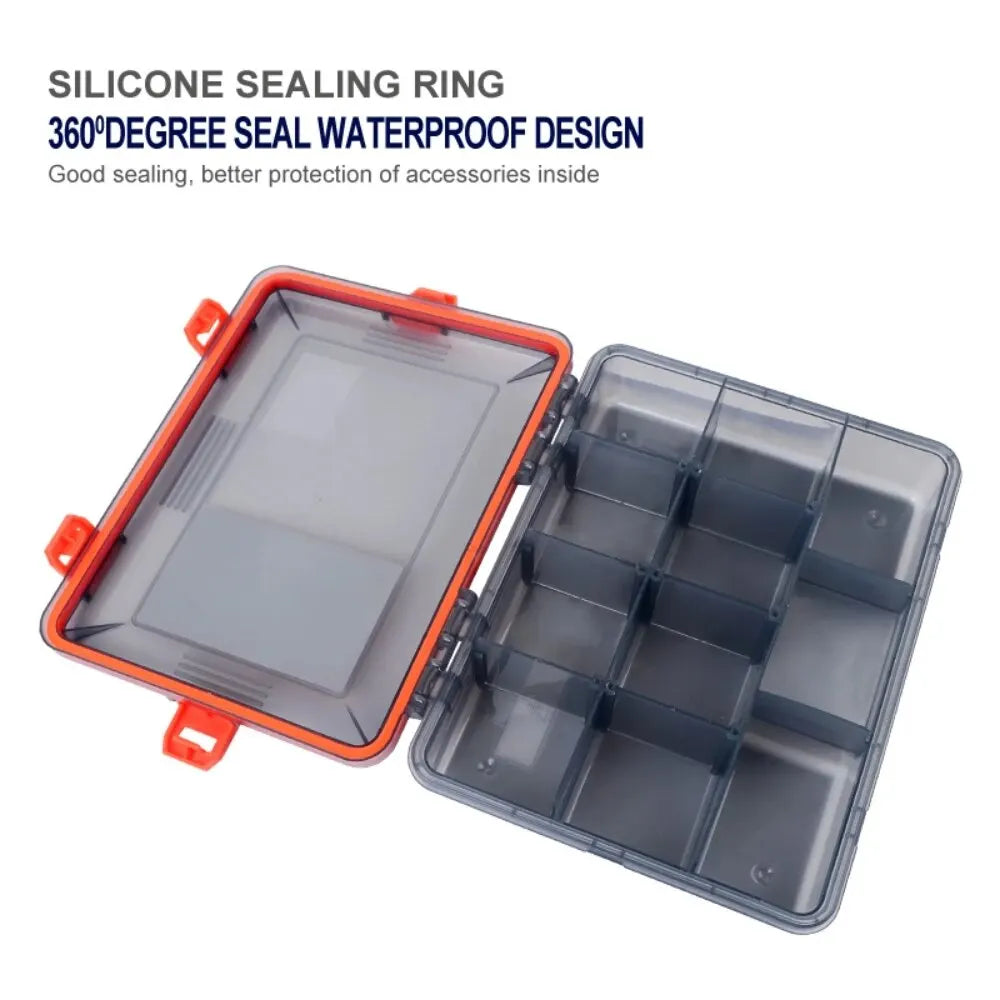Fishing Tackle Box-Large Capacity-Waterproof Hook/Lure Storage
