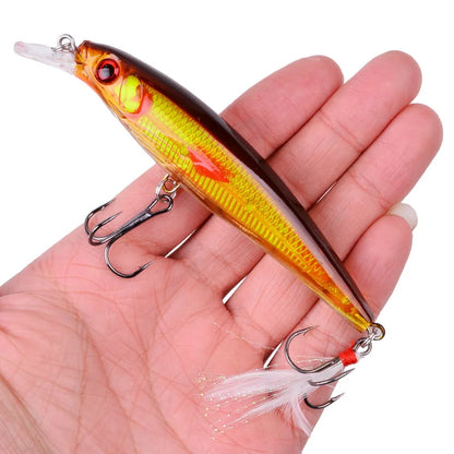 Laser Minnow- 11CM 13G Japanese Jerk-Bait - GREAT for WALLEYE, BASS, PIKE, TROUT, PERCH, CARP, CATFISH