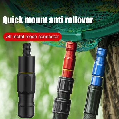 Fish Landing Net Connector, Quick Release Landing Net Head Adapter, Net-Rod Parts