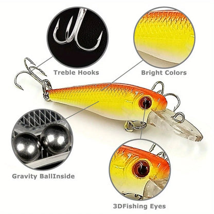 30pcs Fishing Lures Set – Crankbaits, Minnow Baits  for Freshwater & Saltwater