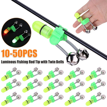 Bite Alarm Night LED Light with Twin Bells Bite Alarm