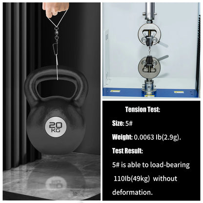 FishTrip Fishing Snap Swivels, Ball Bearing Swivels with Stainless Steel Coastlock Snap- Corrosion Resistant Black Nickel Coating