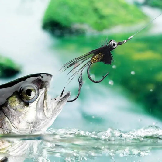 Fly - 5 Pcs Fly Assortment Dry Fly Vibrant Colors Handmade Fly Fishing Kit- Lures For Saltwater And Freshwater