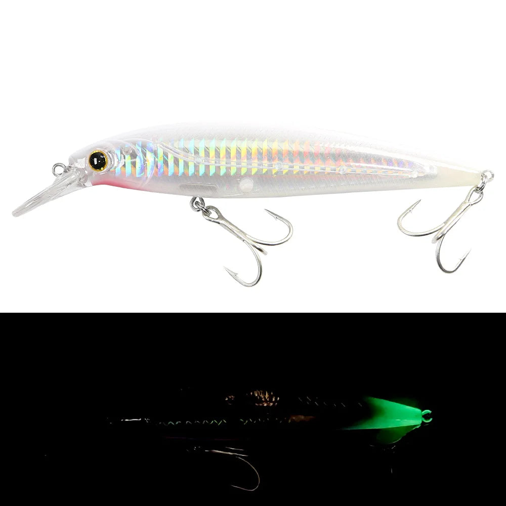 B&U Minnow Jerkbait- Long Casting- Bass, Pike, Walleye, Trout & ALL PREDATORS