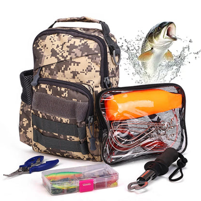 63pcs Fishing Lure Kit, Fishing Bag, Soft and Hard Bait Set for Bass, Pike  Fishing