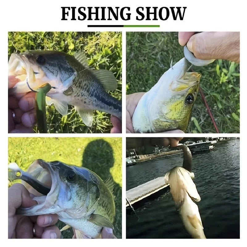 5-Piece Bionic Soft Bait with Sliding Mechanism - Realistic 10cm / 3.9inch -Bass, Carp, Pike and other Species