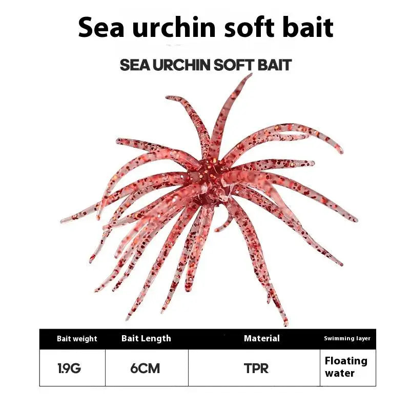 1/2Pcs Simulated Sea Urchin Lures- Soft Silicone- For Bream, Pike, Sea Bass, Tilapia- Gears TPR Fishing Lure
THIS IS THE HOT NEW BASS BAIT!