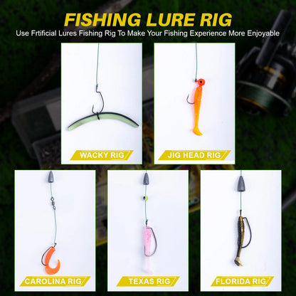 Goture 193/255 Pcs Fishing Lure Kit Soft And Hard Bait Set Applicable To All Water, With Box