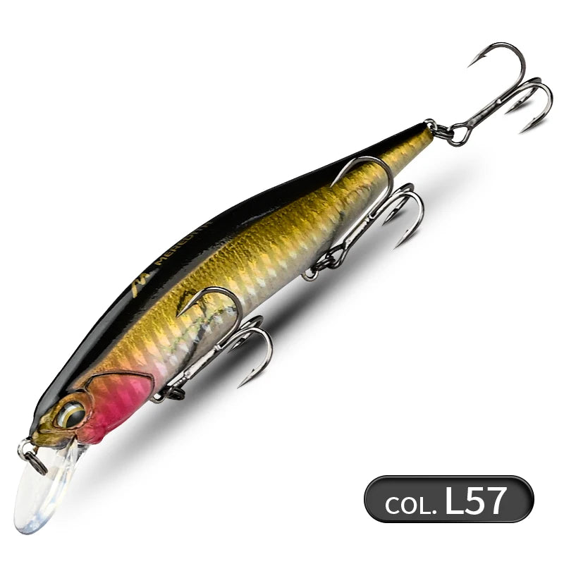 MEREDITH 110SP 17g Suspending Minnow Fishing Lures Saltwater Freshwater Long Casting, Jerkbait