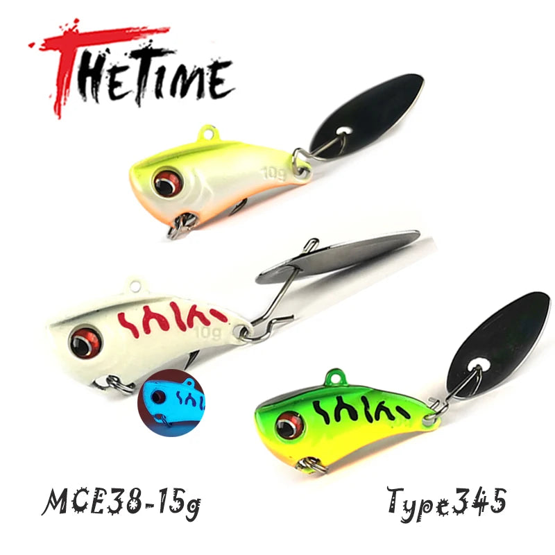 3pcs 4pcs THETIME JINLING Spinner VIB Baits, Vibration For Bass, Pike, Trout, Walleye