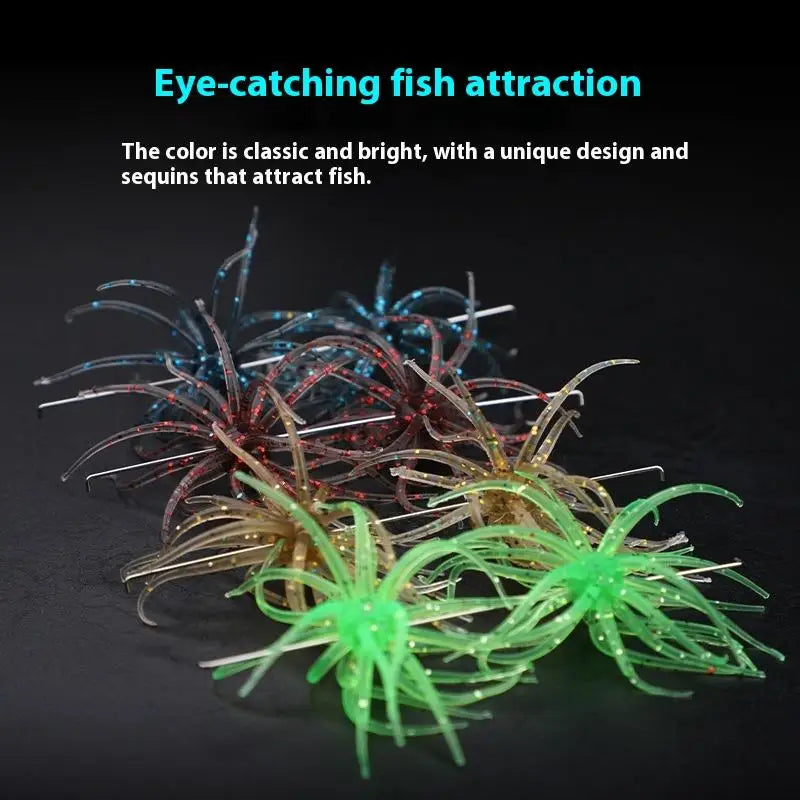 1/2Pcs Simulated Sea Urchin Lures- Soft Silicone- For Bream, Pike, Sea Bass, Tilapia- Gears TPR Fishing Lure
THIS IS THE HOT NEW BASS BAIT!