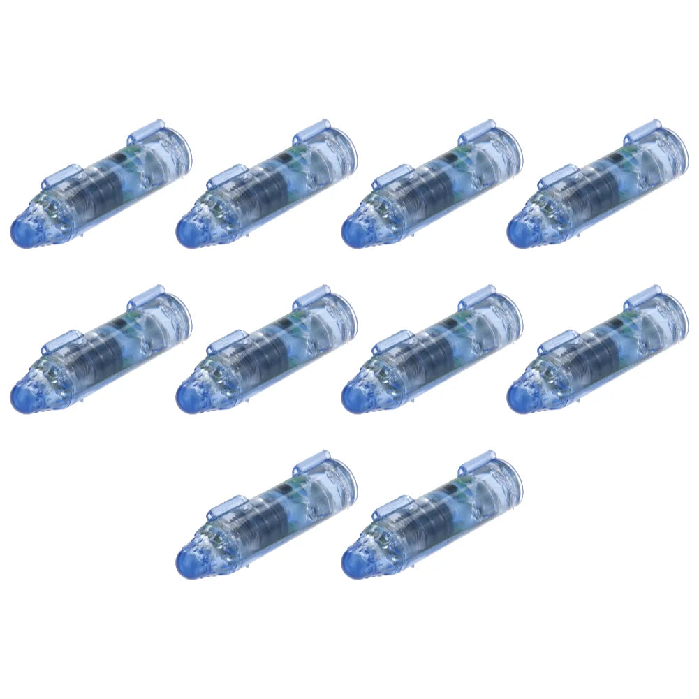 1-10PCS Underwater Mini Fish Attraction Indicator Lure LED Flashing Light Bait Fishing Tools Deep Drop Light, Squid Bait