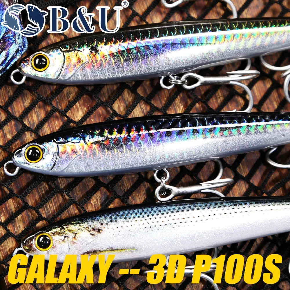 B&U Sinking Pencil Lure- Weight System- Great for Suspended Fish